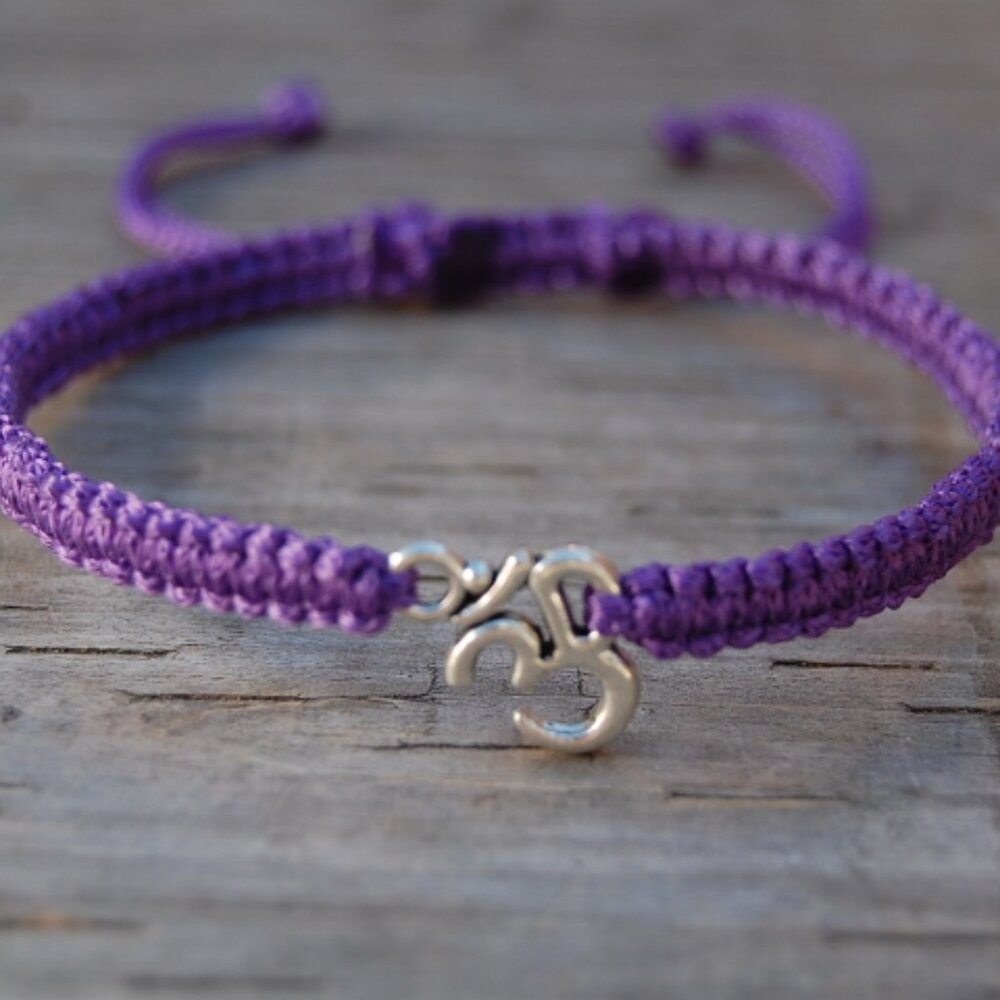 Om Bracelet,Yoga Bracelet,Drawstring Om Bracelet